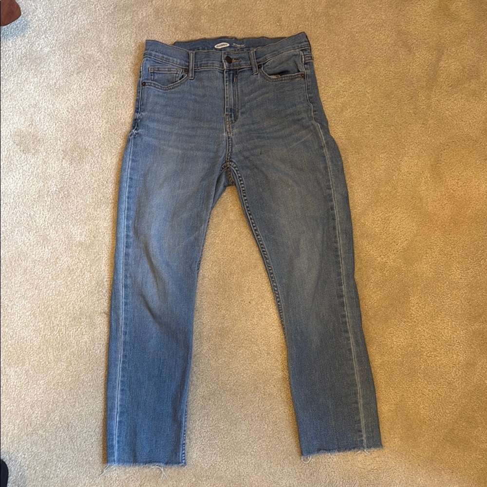 Old Navy Blue Ankle Cropped Jeans
